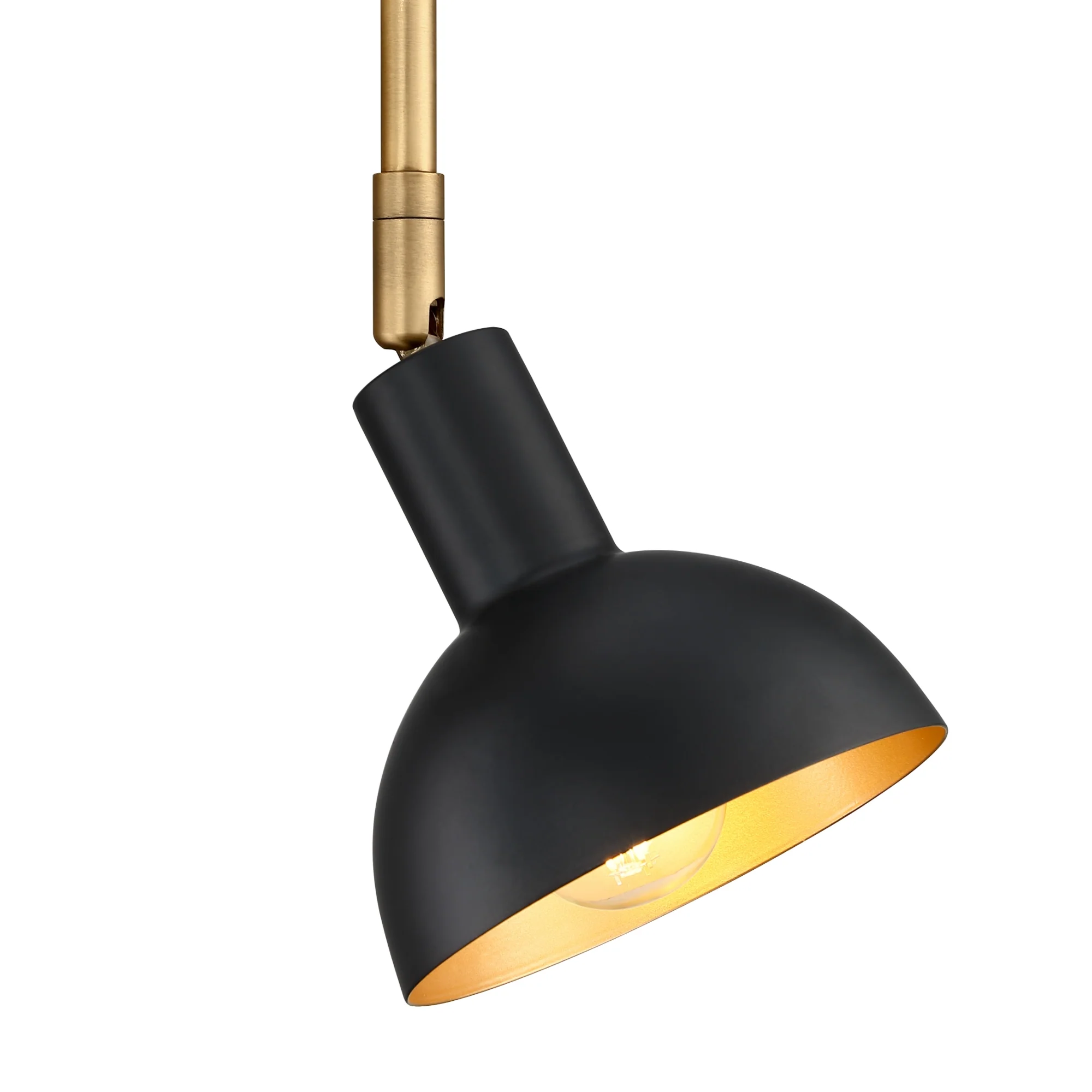 Plug-In Adjustable Metal Wall Light Black Brass - Image 5